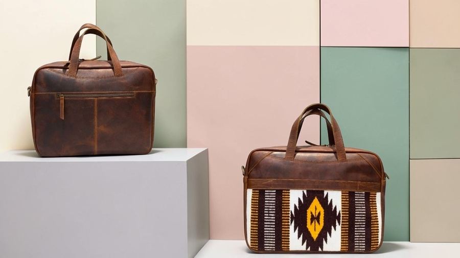Kilim pattern travel duffel bag